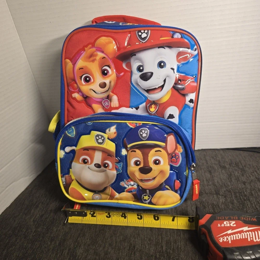PAW PATROL Kids Lunch Tote Bag Nick Jr. Spin Masters 10 x 8 Inches